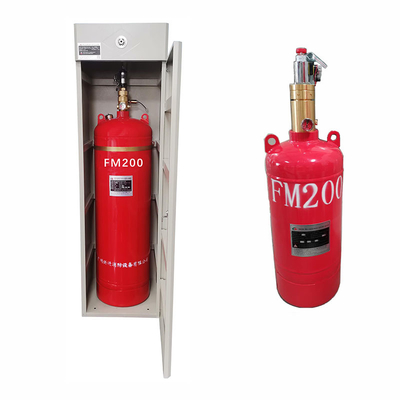 Effective Fire Suppression FM200 Cabinet System With And 0.95kg/L Max Filling Rate