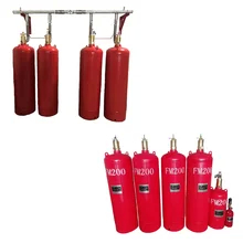 120L Red FM200 Pipe Network System High Quality Fire Suppression Solution