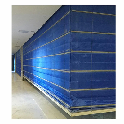 Blue Fire Roller Curtain For Rolling Pull Door With GB14102-2005 Certification