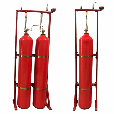 Enclosed Flooding CO2 Extinguishing System Red Cylinder For Fire Suppression