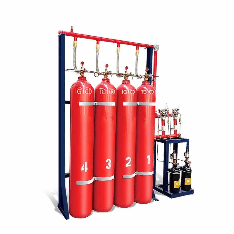 High Safety Inert Gas Fire Suppression System ≤10s Spraying Time Easy Installation